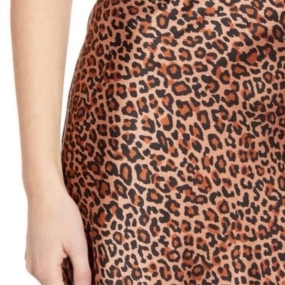 Something Navy midi slip skirt animal print size XS - Picture 2 of 7